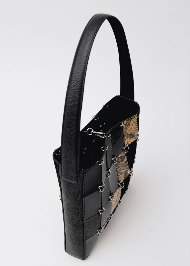 Sac Cuir Patchwork Combiné
