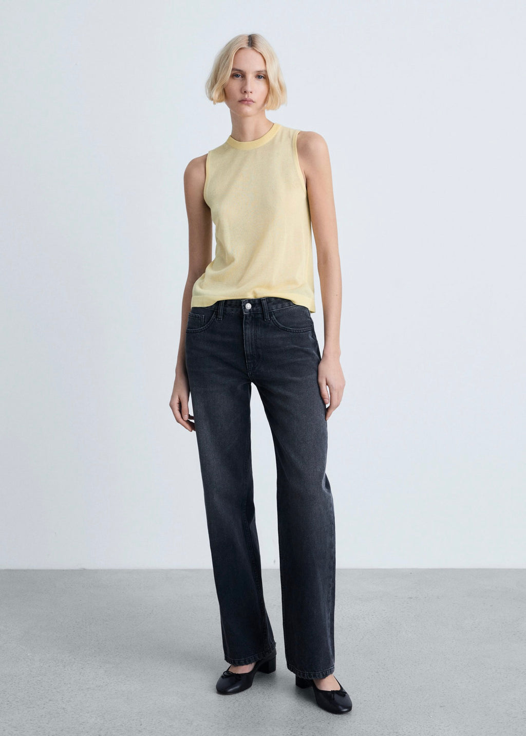 Top Maille Sans Manches