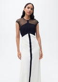 Robe Bicolore À Empiècements