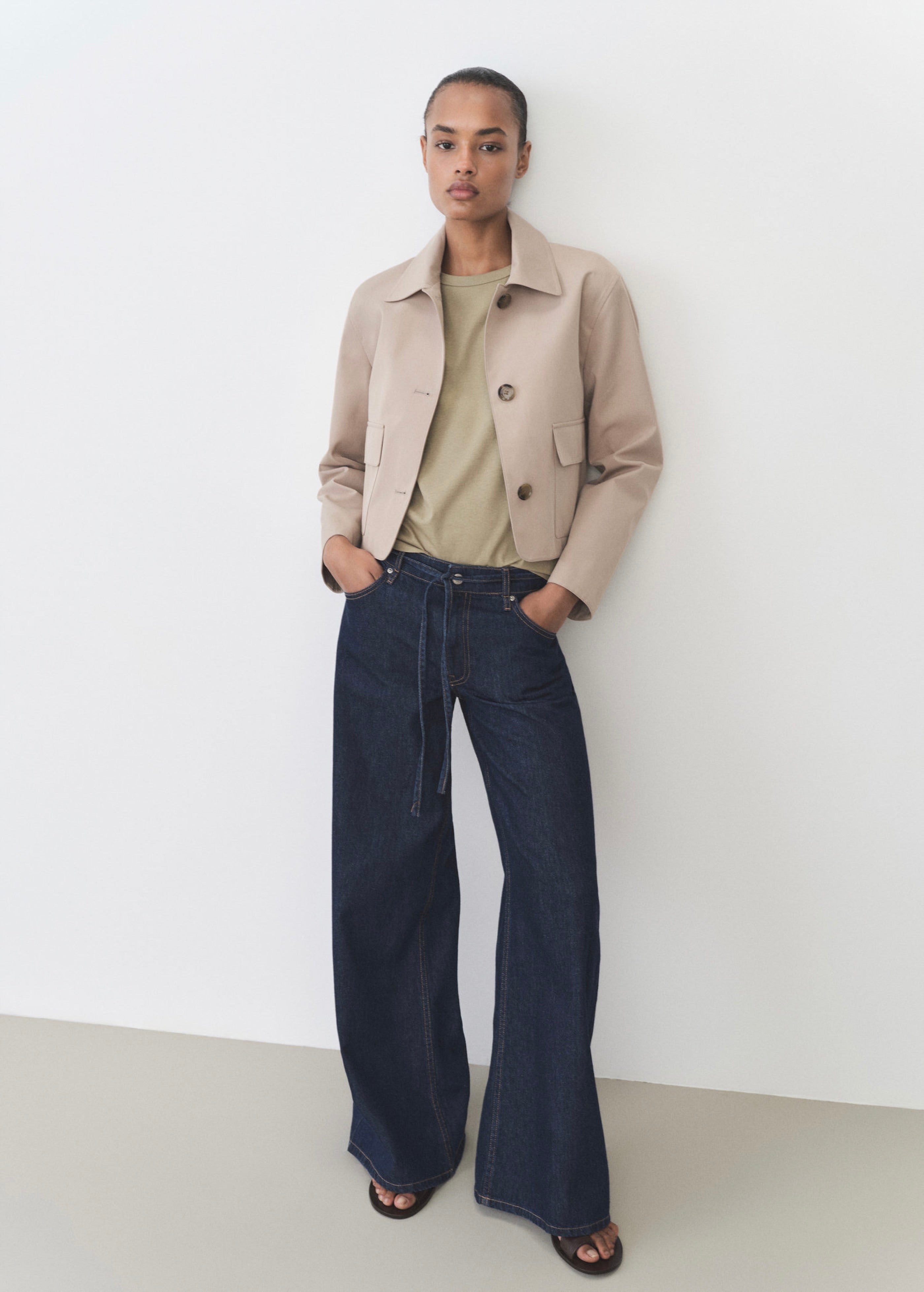 T-Shirt Coton Manches Courtes - Khaki