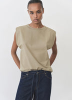 T-Shirt Coton Manches Courtes - Khaki