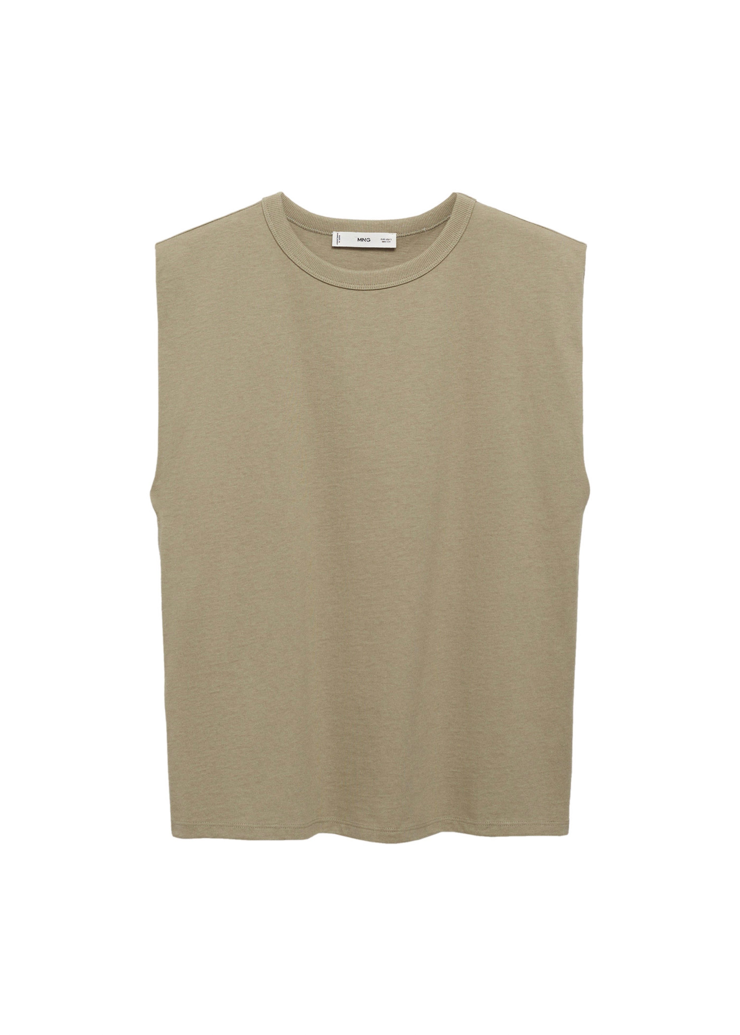 T-Shirt Coton Manches Courtes - Khaki