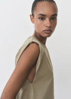 T-Shirt Coton Manches Courtes - Khaki