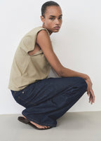 T-Shirt Coton Manches Courtes - Khaki