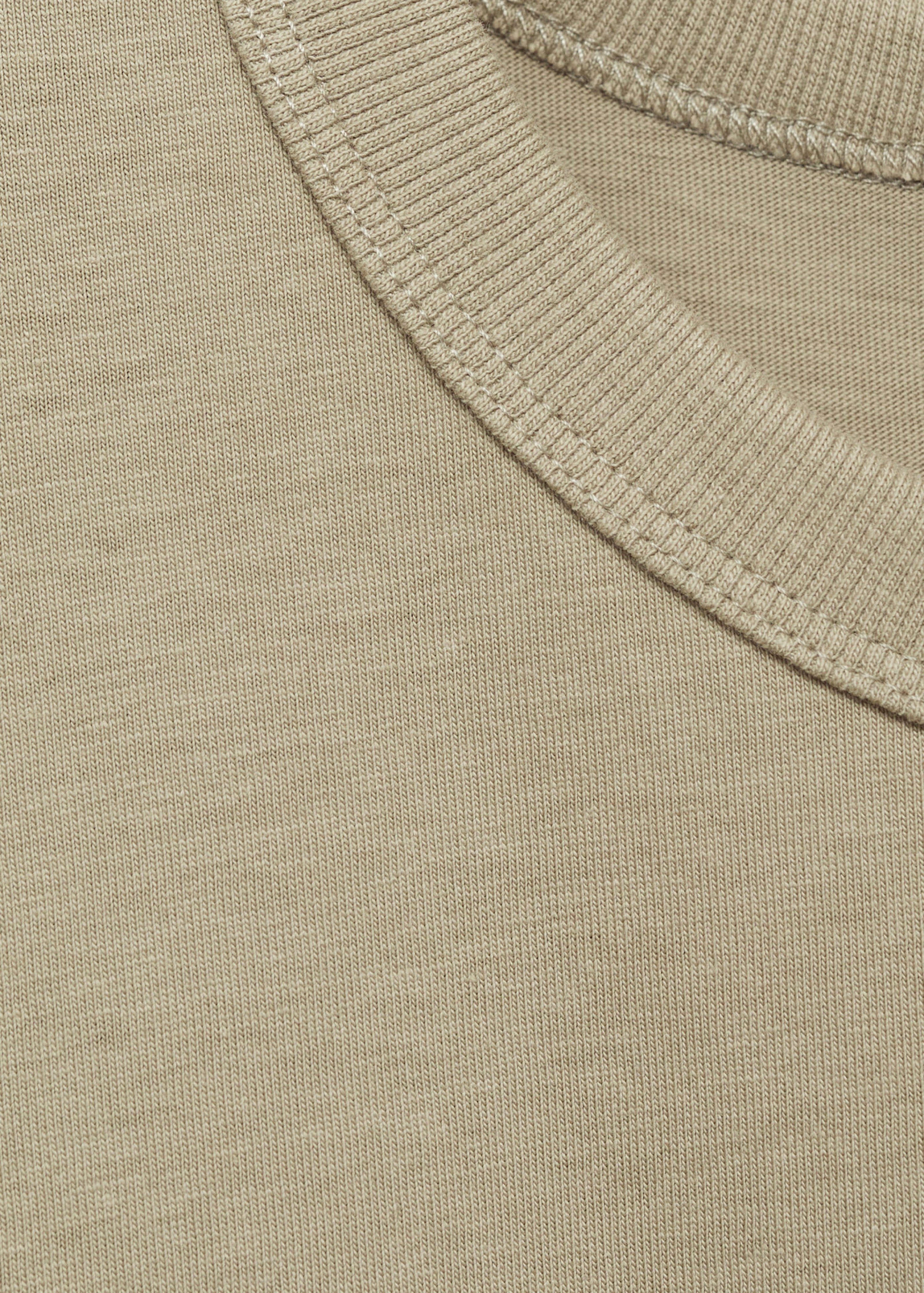 T-Shirt Coton Manches Courtes - Khaki