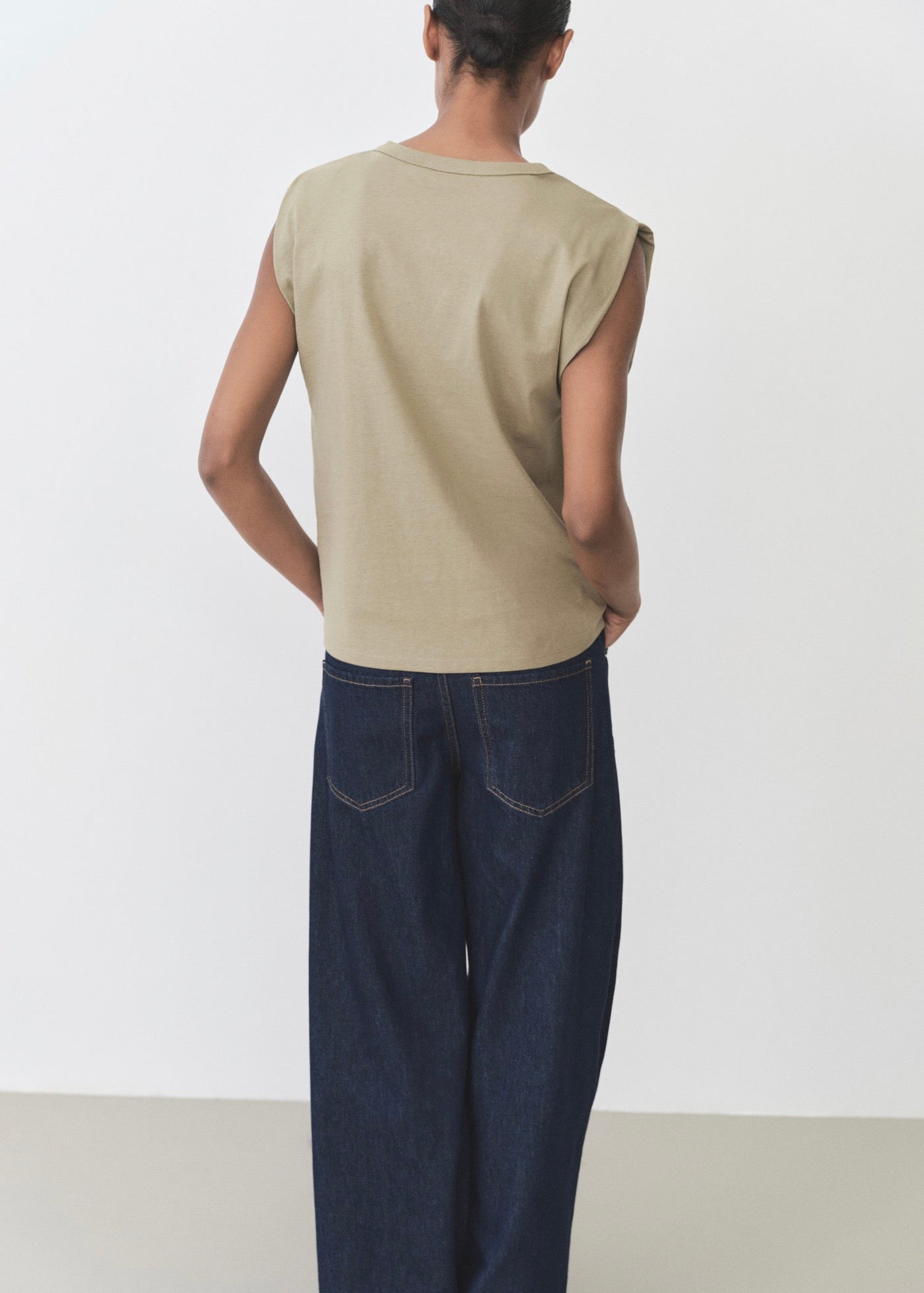 T-Shirt Coton Manches Courtes - Khaki