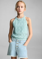 Short Patri Azul Claro - Niña