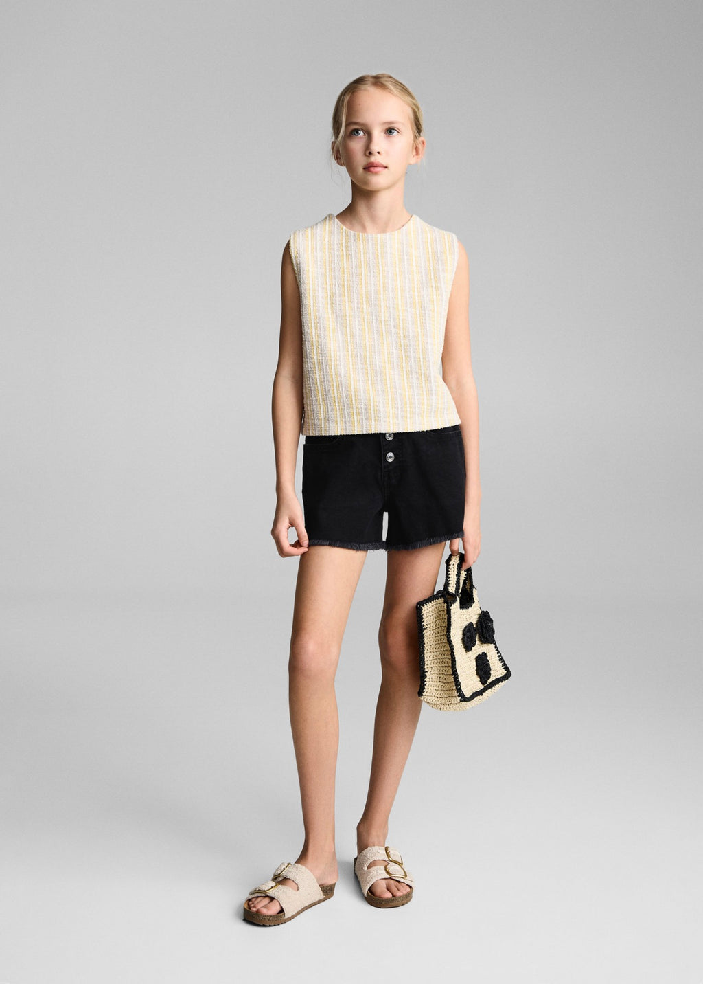 Short Patri Denim Negro - Niña