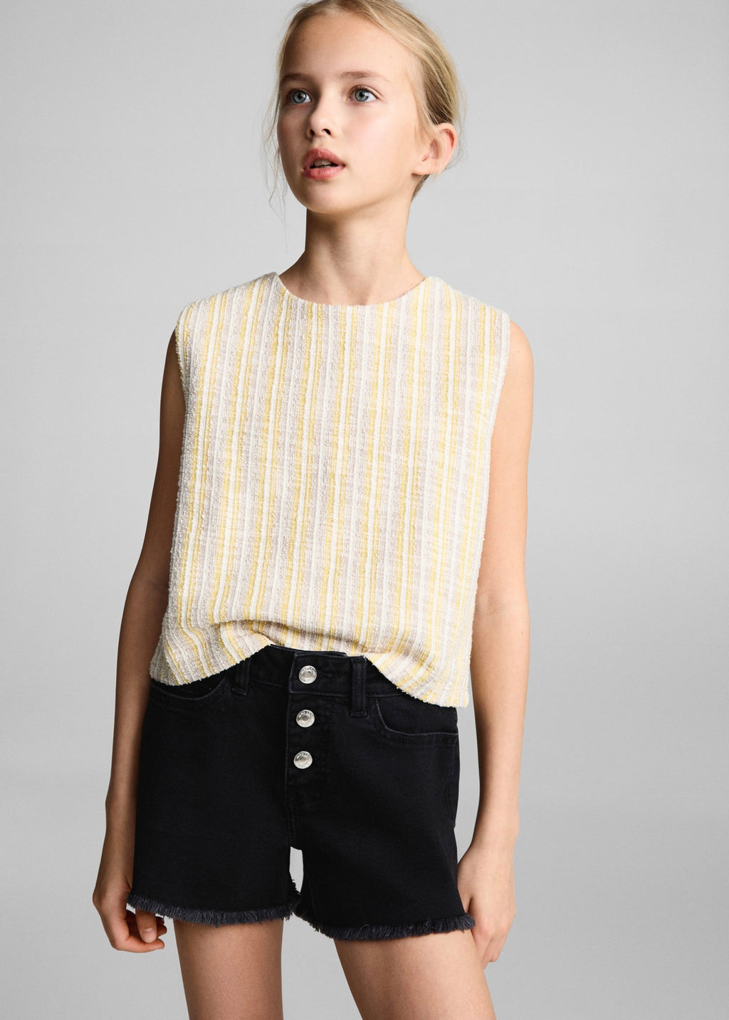 Short Patri Denim Negro - Niña