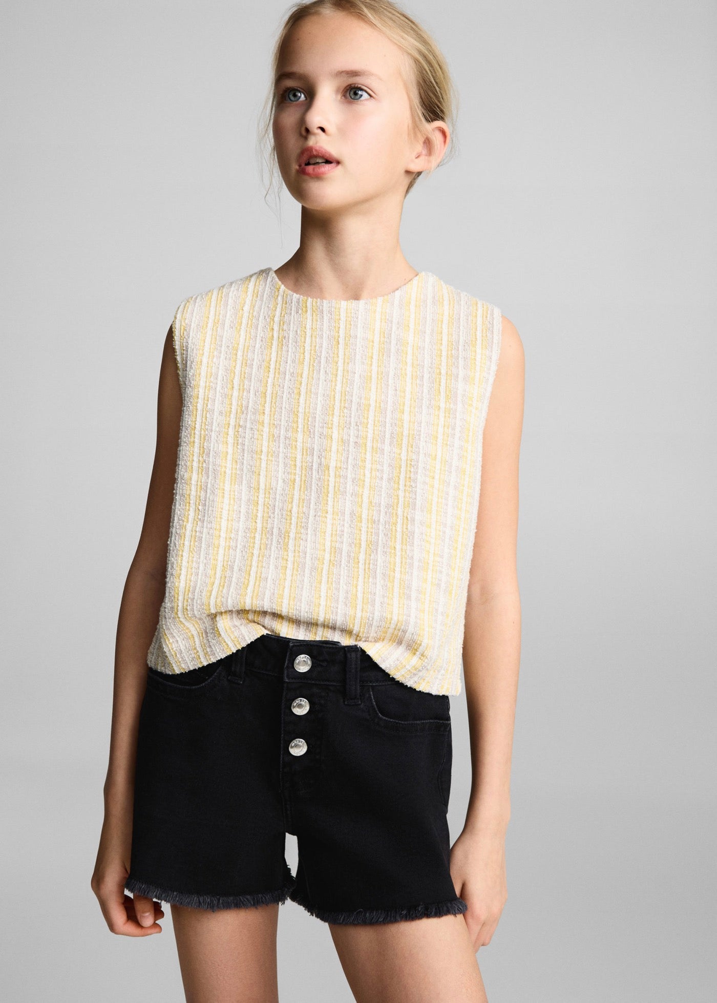 Short Patri Denim Negro - Niña