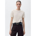 Maglione In Maglia Di Cotone A Maniche Corte