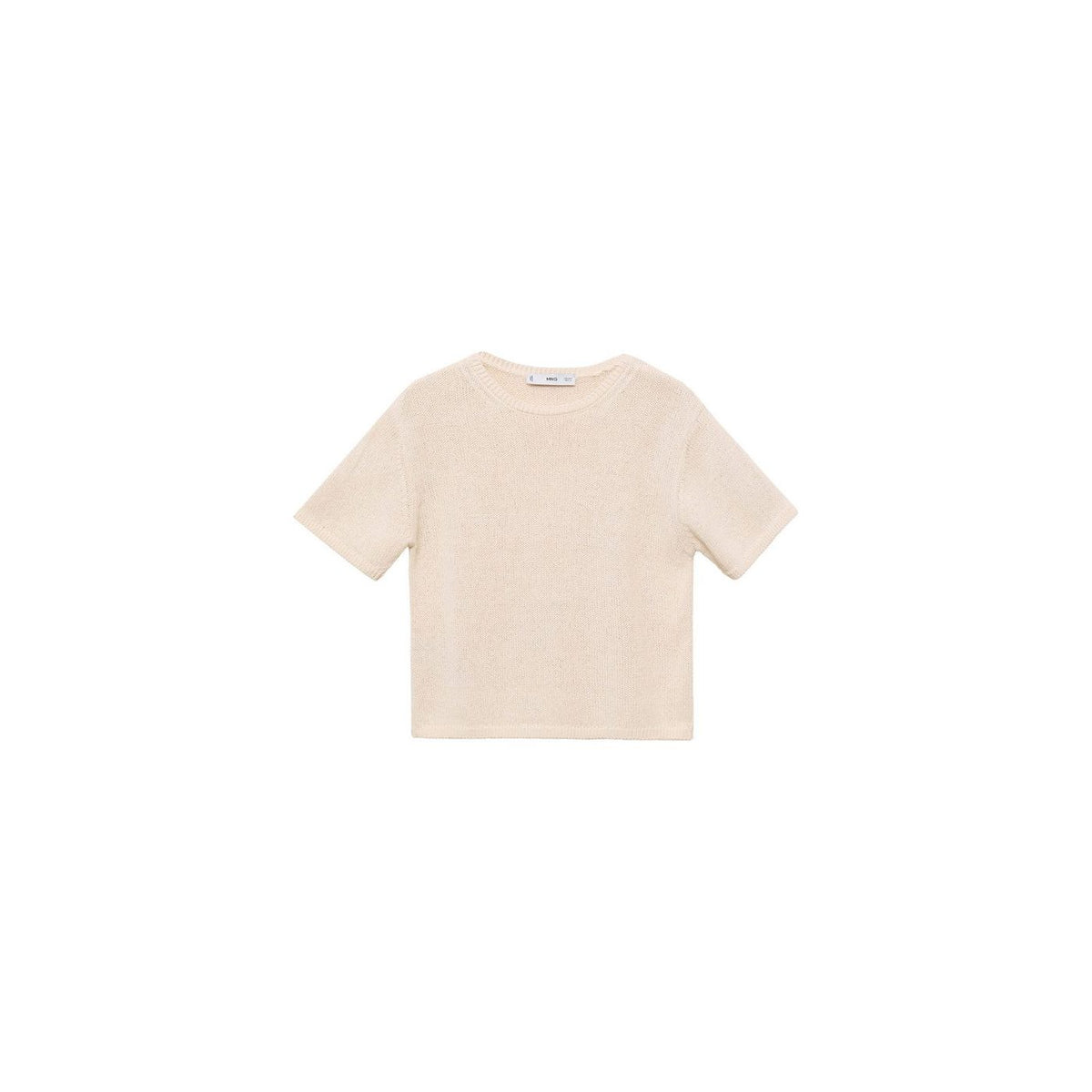 Maglione In Maglia Di Cotone A Maniche Corte