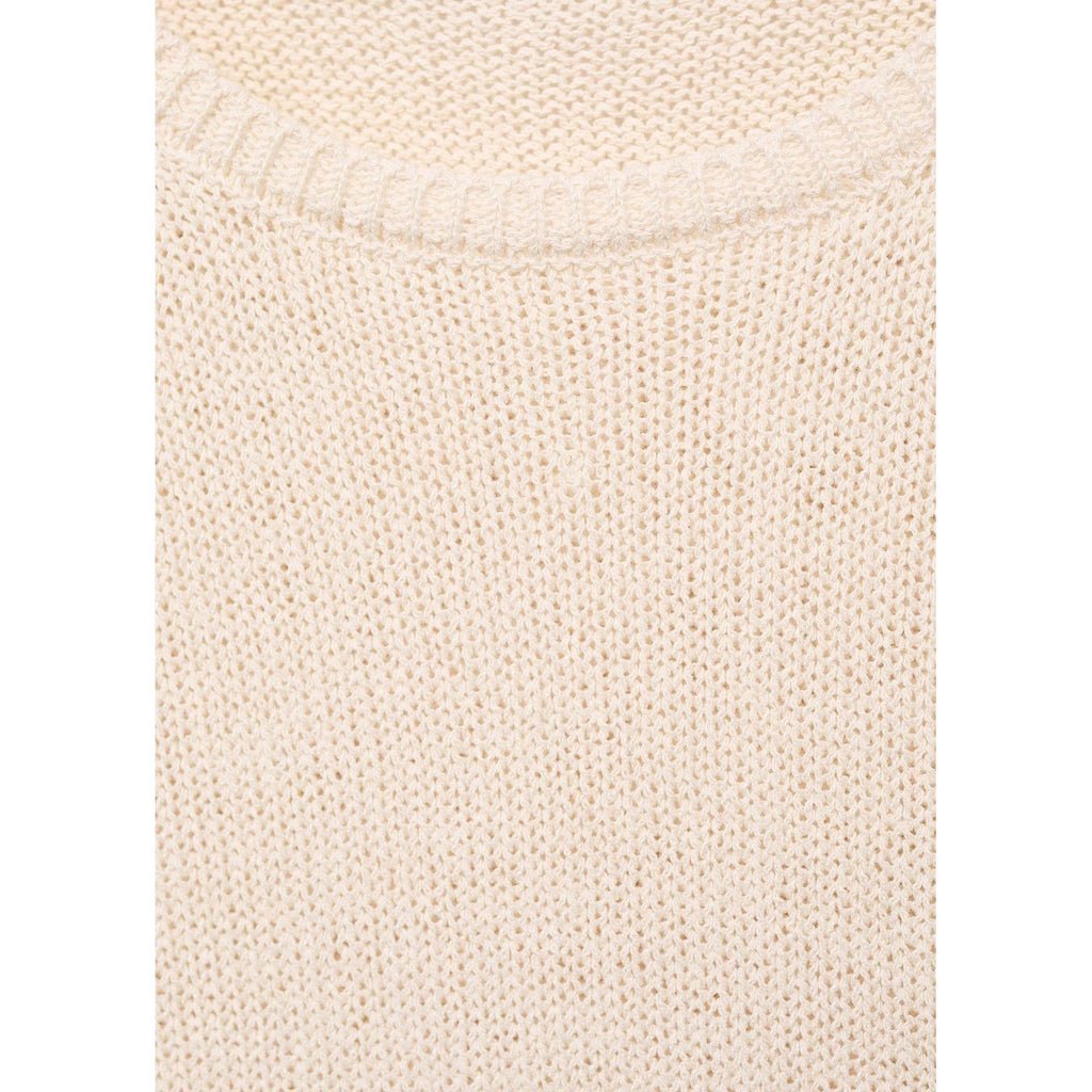 Maglione In Maglia Di Cotone A Maniche Corte