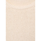 Maglione In Maglia Di Cotone A Maniche Corte