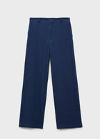 Pantalon Denim Fluide Taille Haute - Night Blue