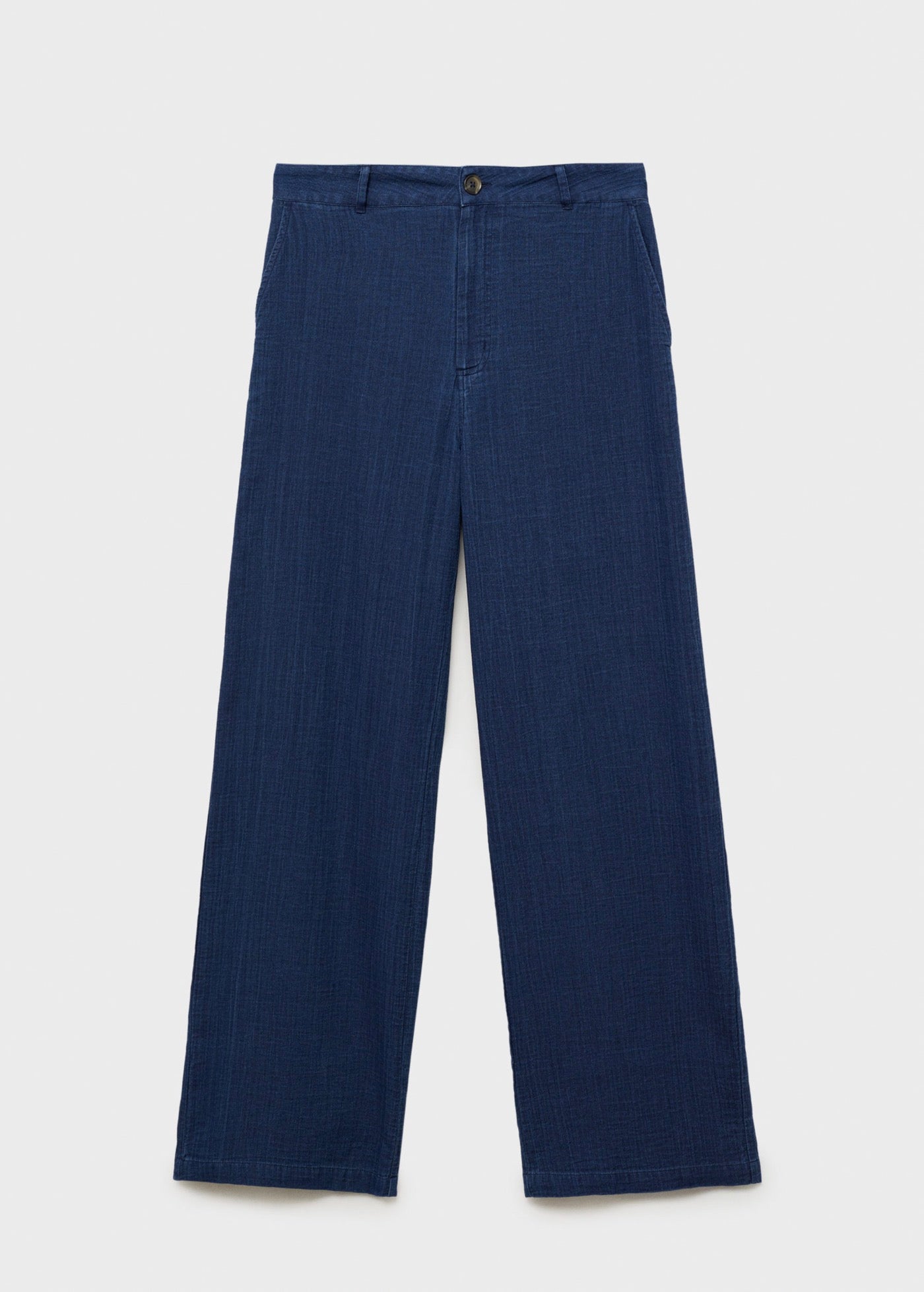 Pantalon Denim Fluide Taille Haute - Night Blue