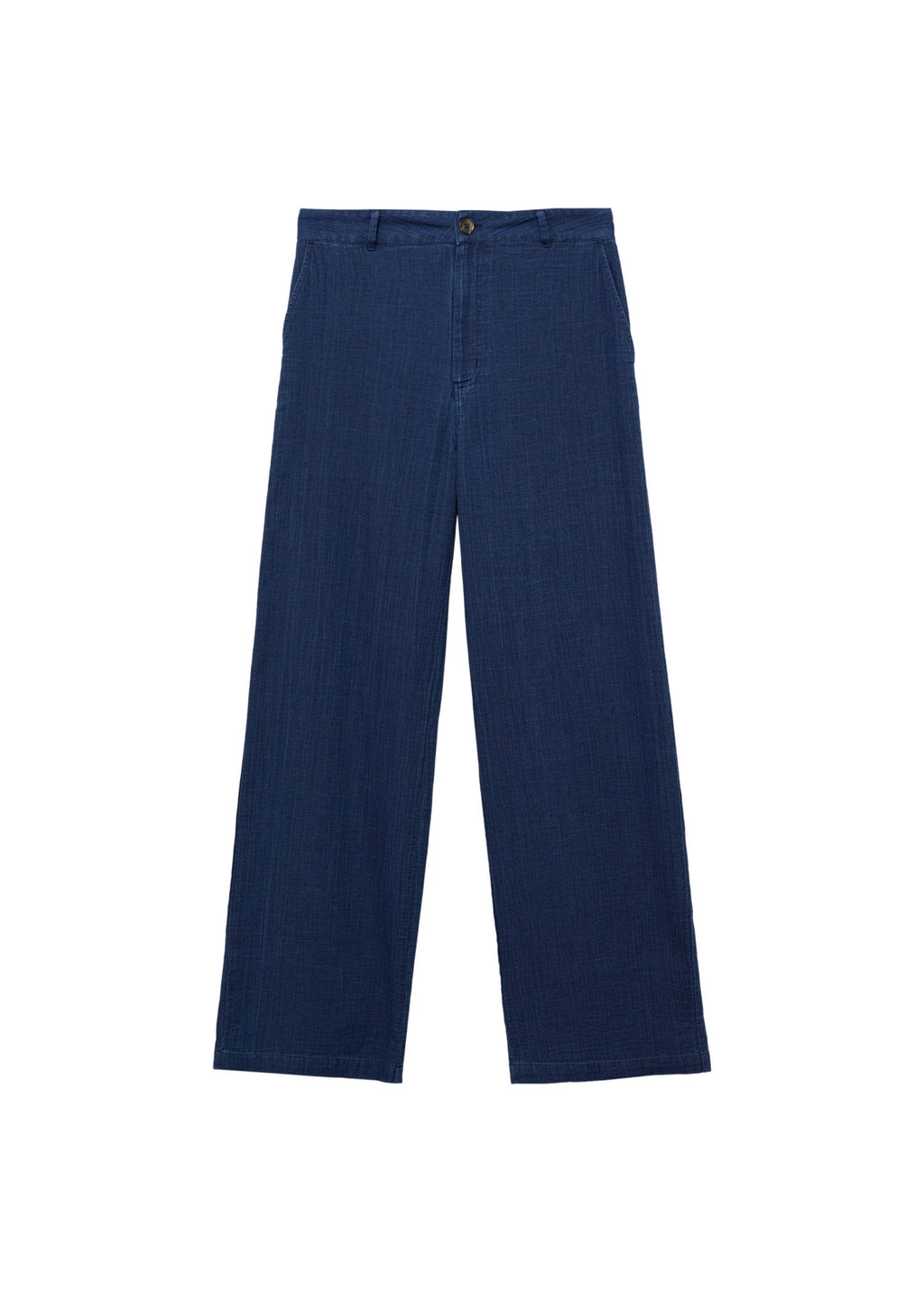 Pantalon Denim Fluide Taille Haute - Night Blue