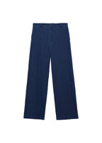 Pantalon Denim Fluide Taille Haute - Night Blue