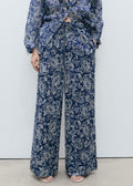 Pantalon Imprimé Coton - Blue