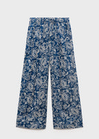 Pantalon Imprimé Coton - Blue
