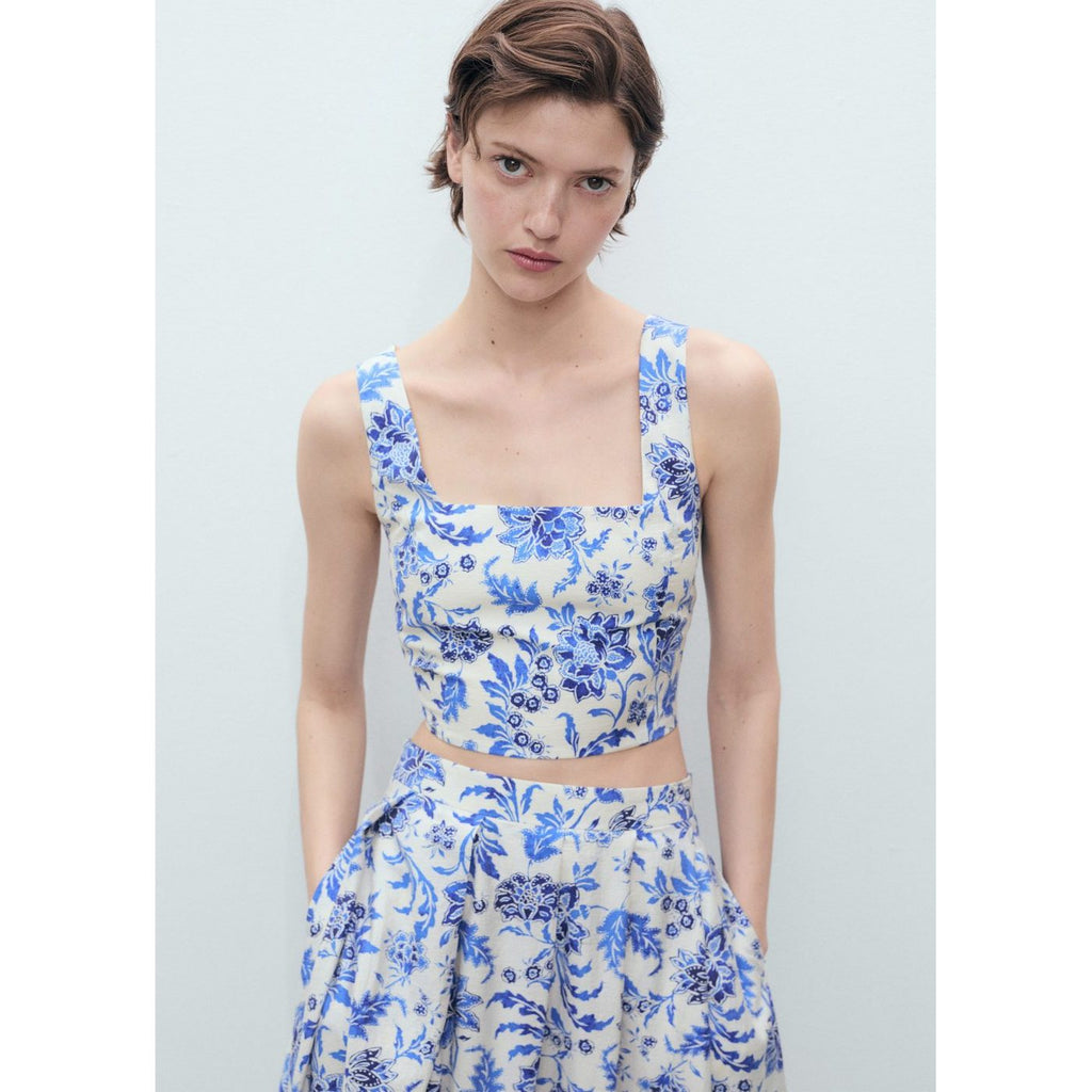 Top Indigo - Blanc Cassé