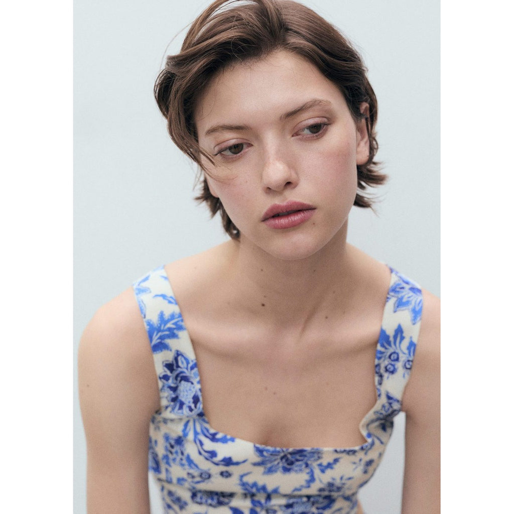 Top Indigo - Blanc Cassé