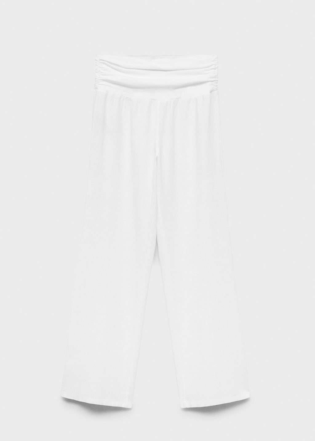 Pantalon Lin Taille Drapée