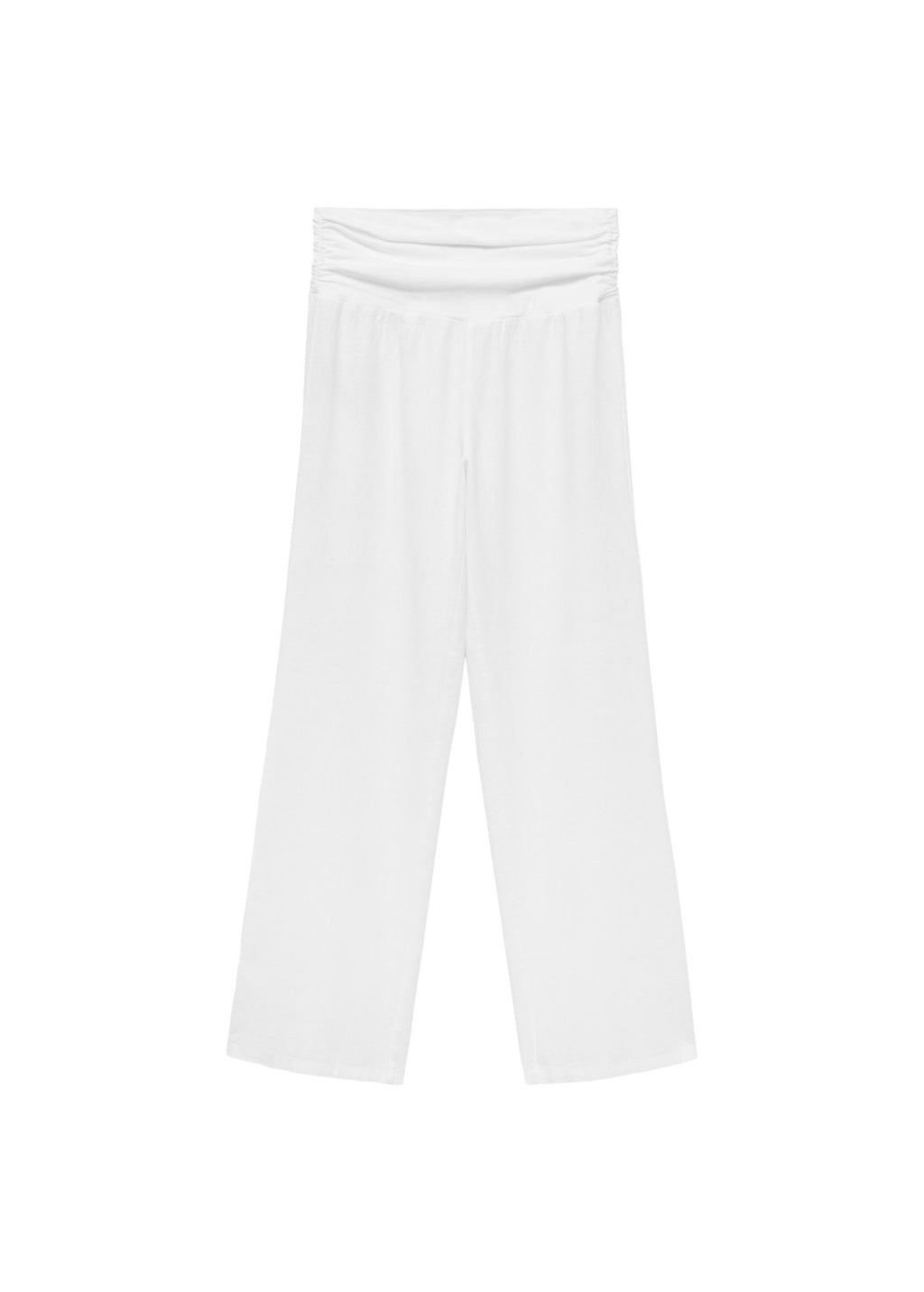 Pantalon Lin Taille Drapée