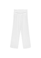 Pantalon Lin Taille Drapée