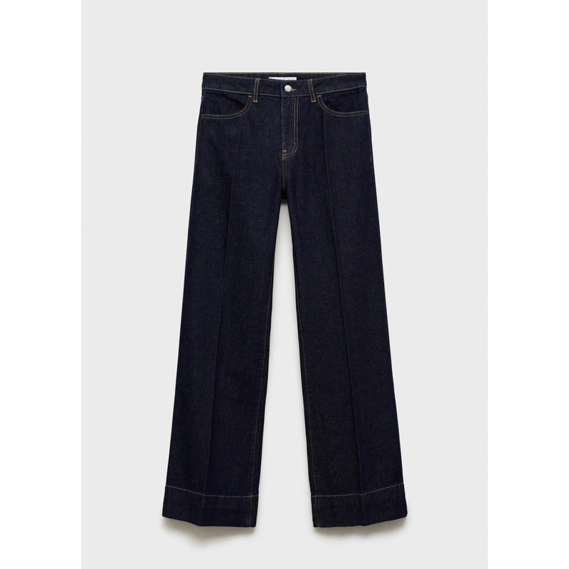Wideleg Jeans Normal Waist - Open Blue