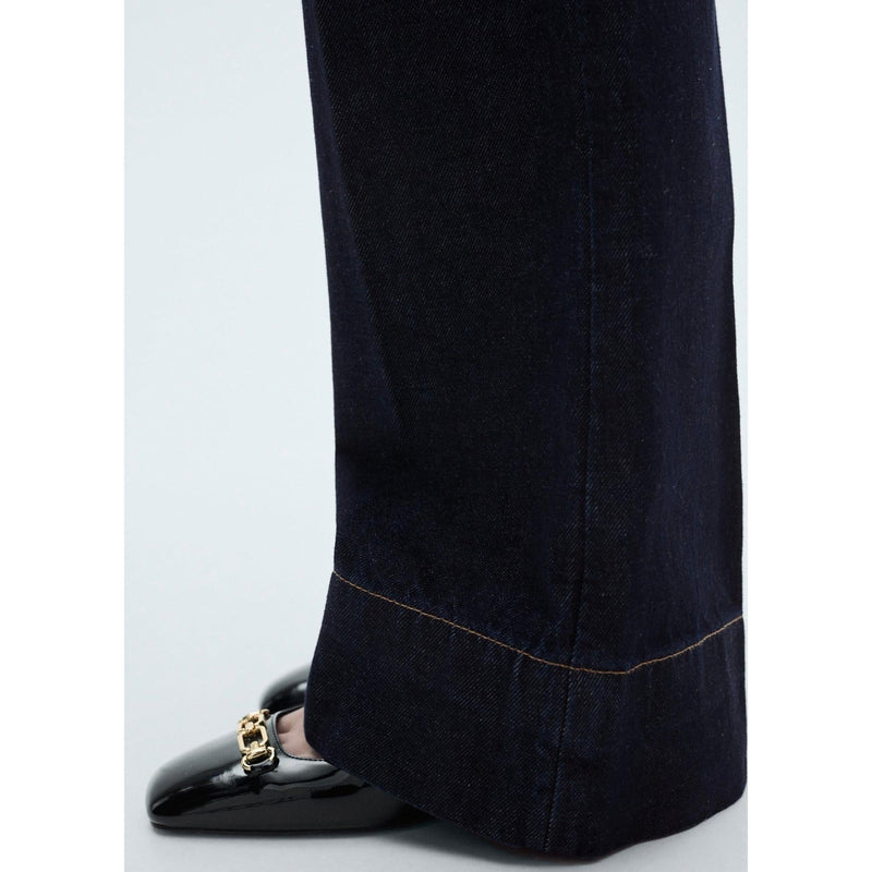 Wideleg Jeans Normal Waist - Open Blue