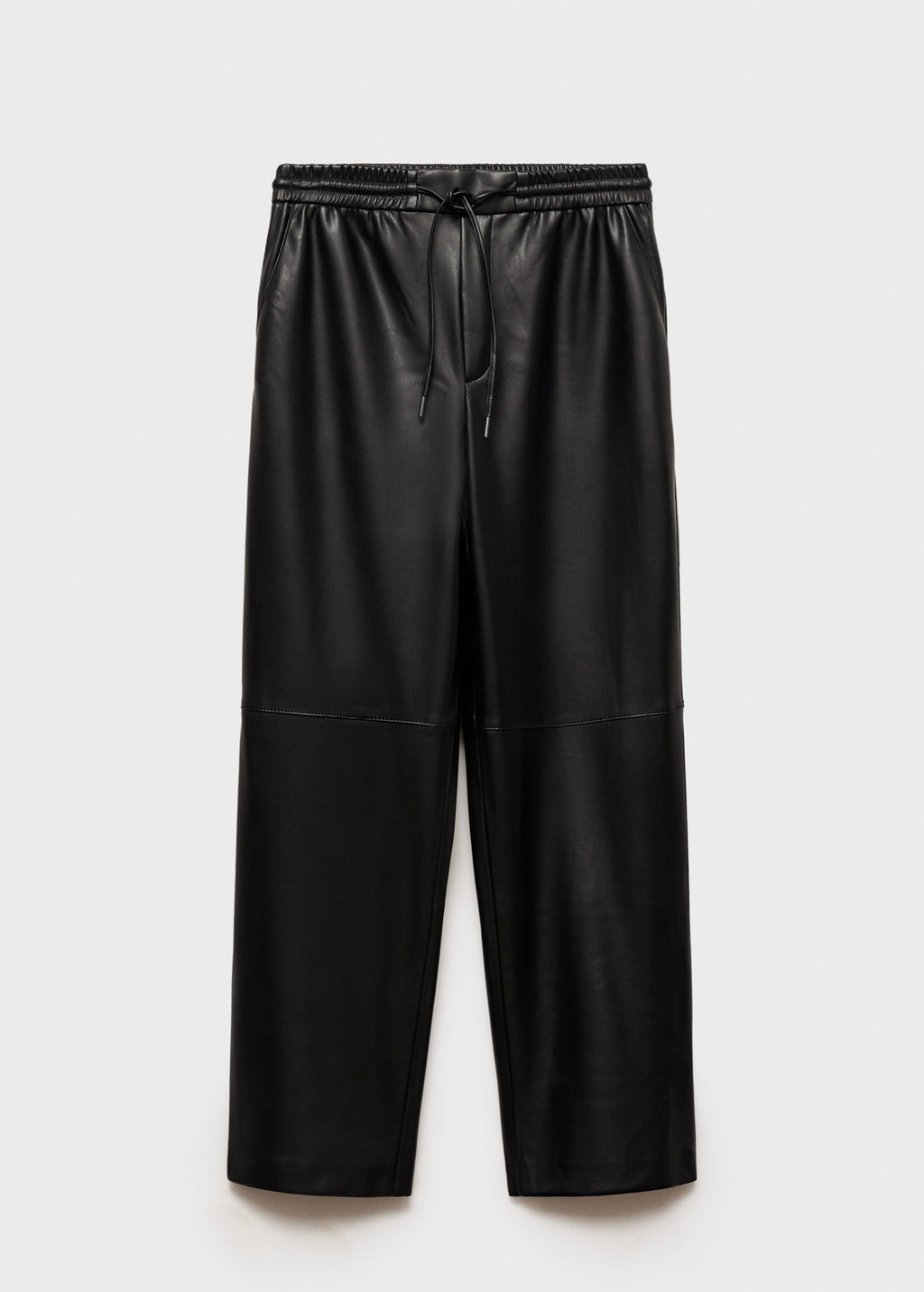Faux Leather Elasticated Waist Trousers