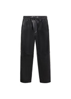 Faux Leather Elasticated Waist Trousers