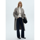 Pull-Over Laine Mélangée Col Roulé - Ecru