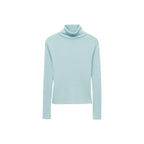 Pull-Over Laine Mélangée Col Roulé - Aqua Green
