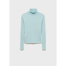 Pull-Over Laine Mélangée Col Roulé - Aqua Green