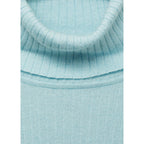 Pull-Over Laine Mélangée Col Roulé - Aqua Green