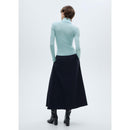 Pull-Over Laine Mélangée Col Roulé - Aqua Green