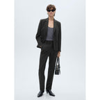 Striped Tennis Suit Blazer - Dark Heather Gray