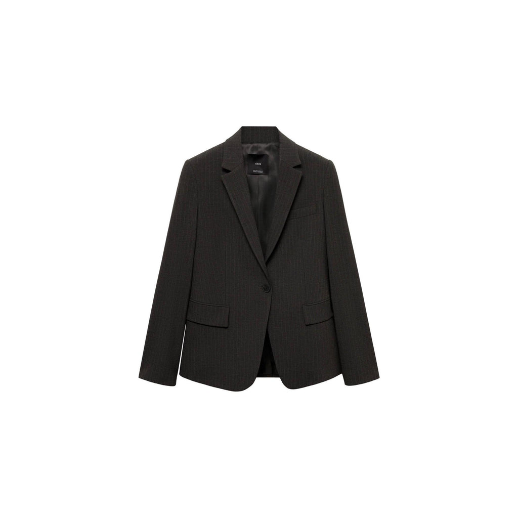 Striped Tennis Suit Blazer - Dark Heather Gray