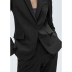 Striped Tennis Suit Blazer - Dark Heather Gray