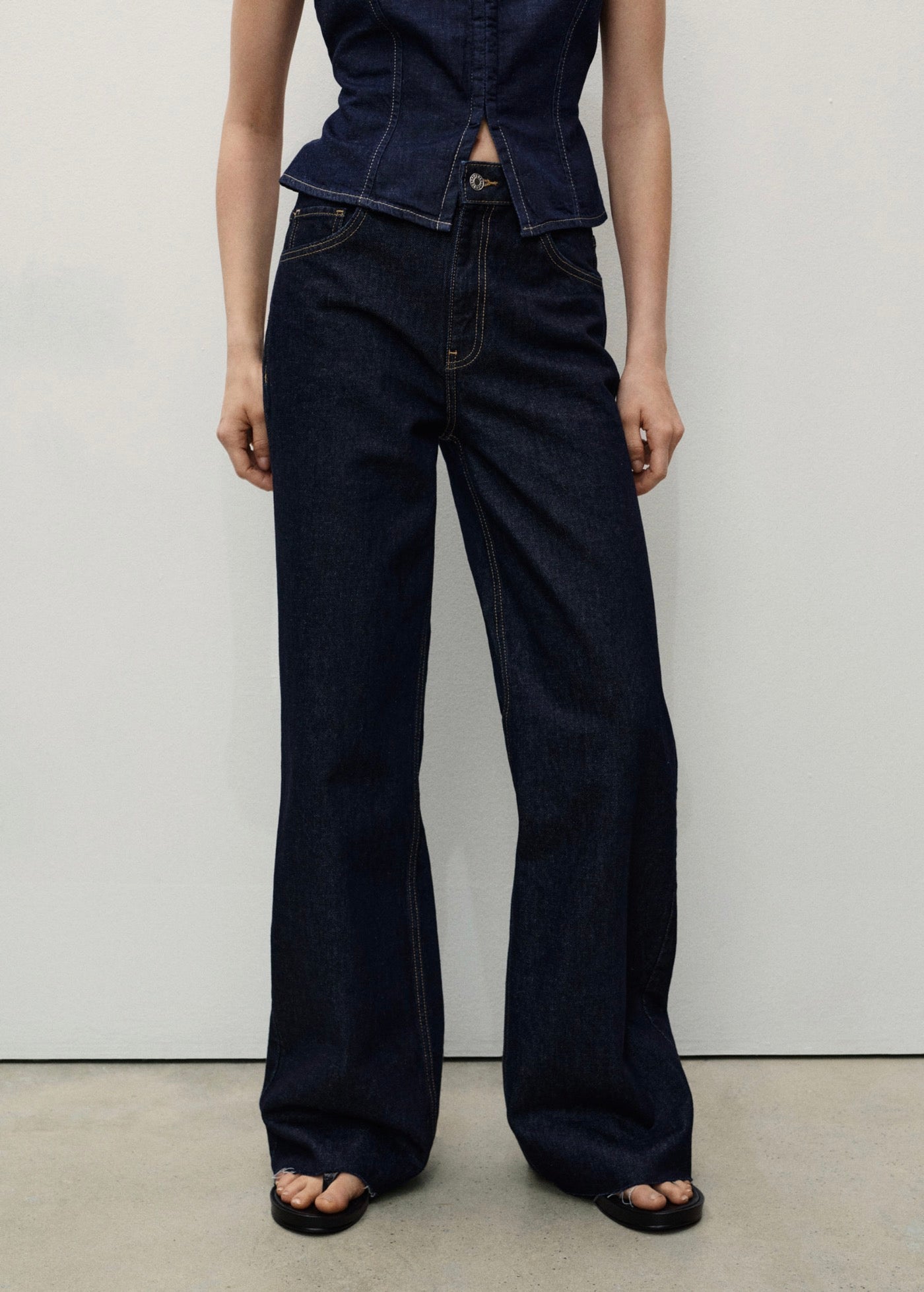 Jean Danila Wideleg Rinse Wash