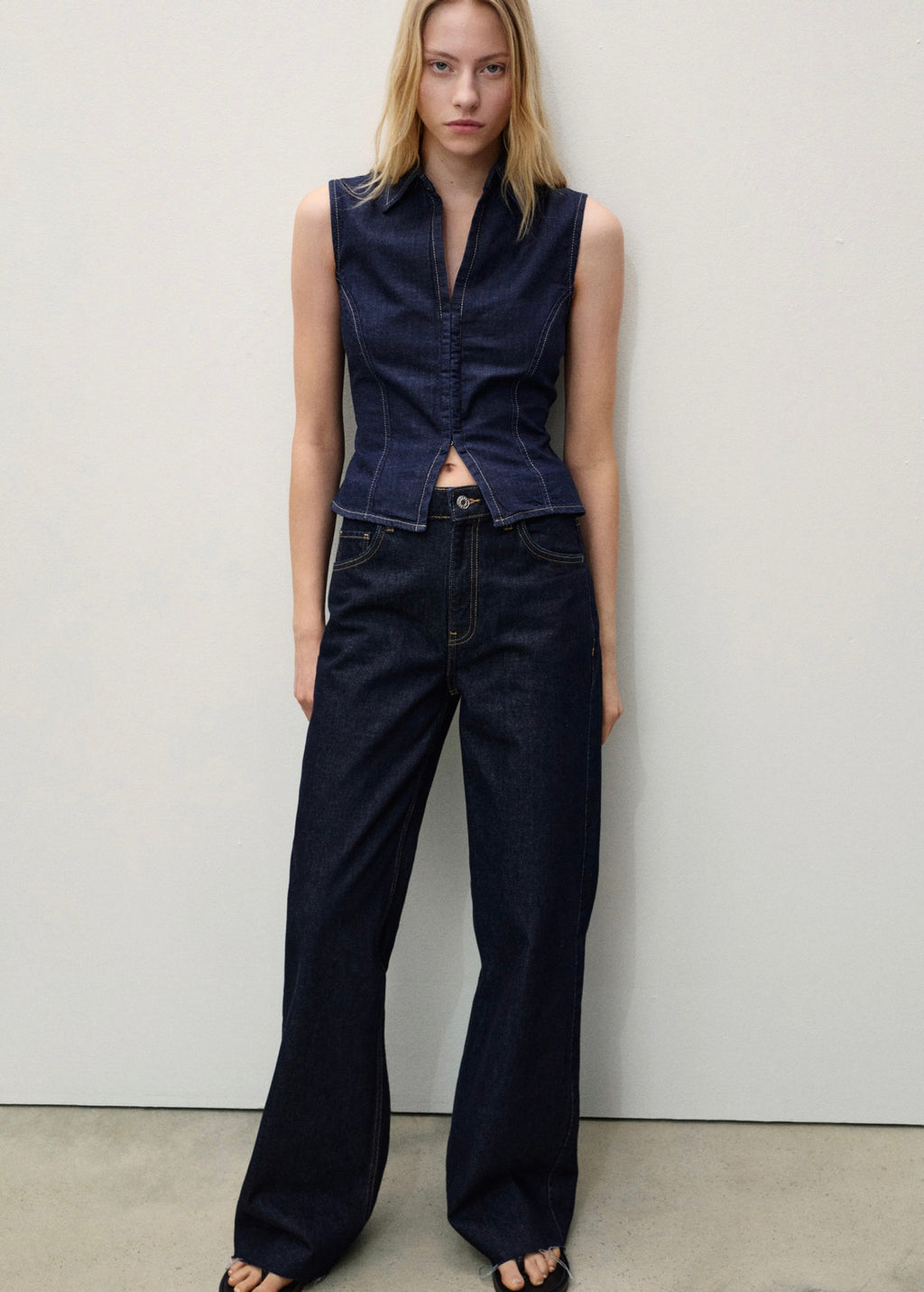 Jean Danila Wideleg Rinse Wash