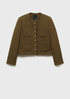 Veste Tweed Boutons Bijoux