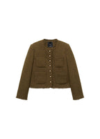 Veste Tweed Boutons Bijoux