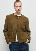 Veste Tweed Boutons Bijoux