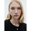 Veste Tweed Boutons Bijoux - Black