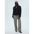 Veste Tweed Boutons Bijoux - Black