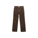 Jean Droit Léopard - Chocolate