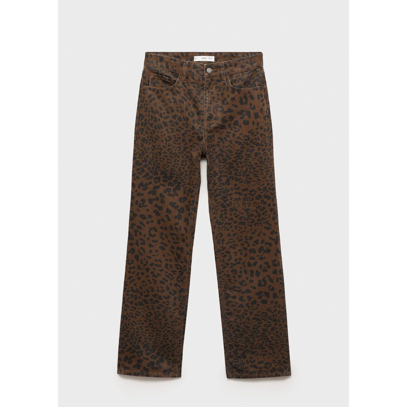 Jean Droit Léopard - Chocolate